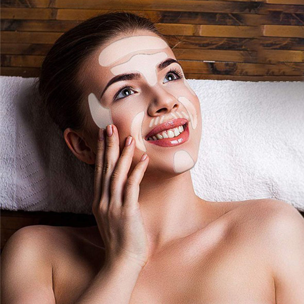 16-Piece Reusable Silicone Face Anti-Wrinkle Pads