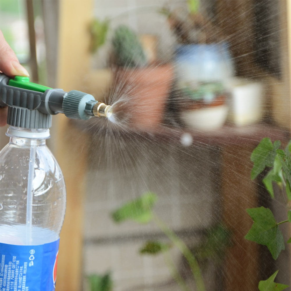 2Pcs High Pressure Air Pump Sprayer Adjustable Spray Bottle Nozzle Garden Irrigation Watering Tool