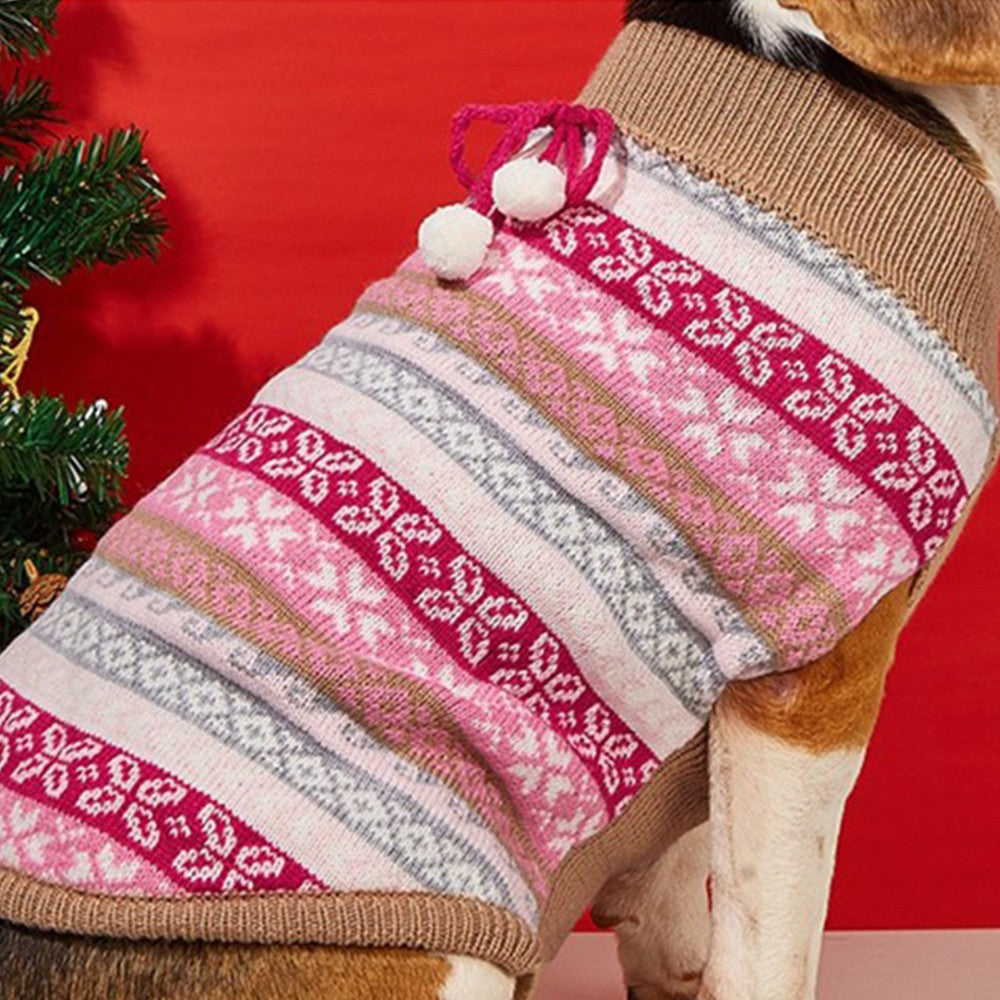 2 X Pet Knitted Sweater Blue and Pink S Size