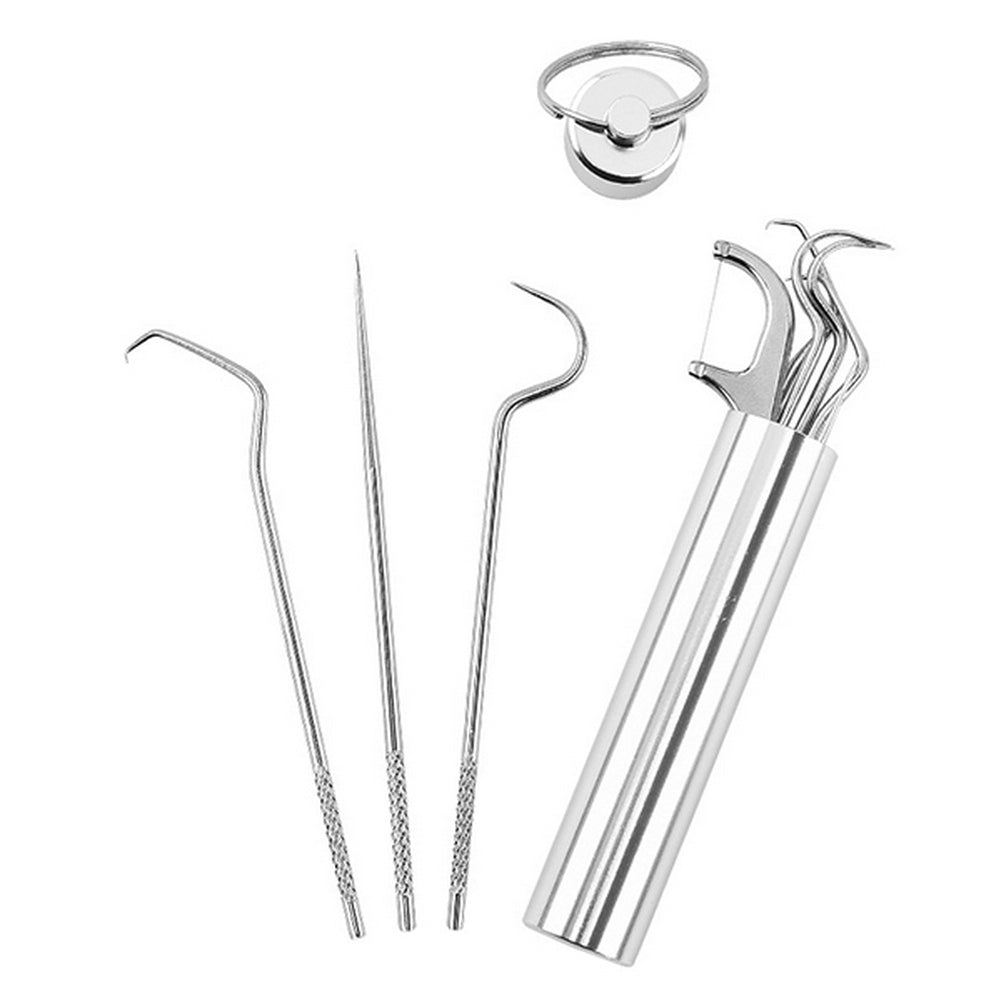7-Piece Stainless Steel Toothpicks Kit