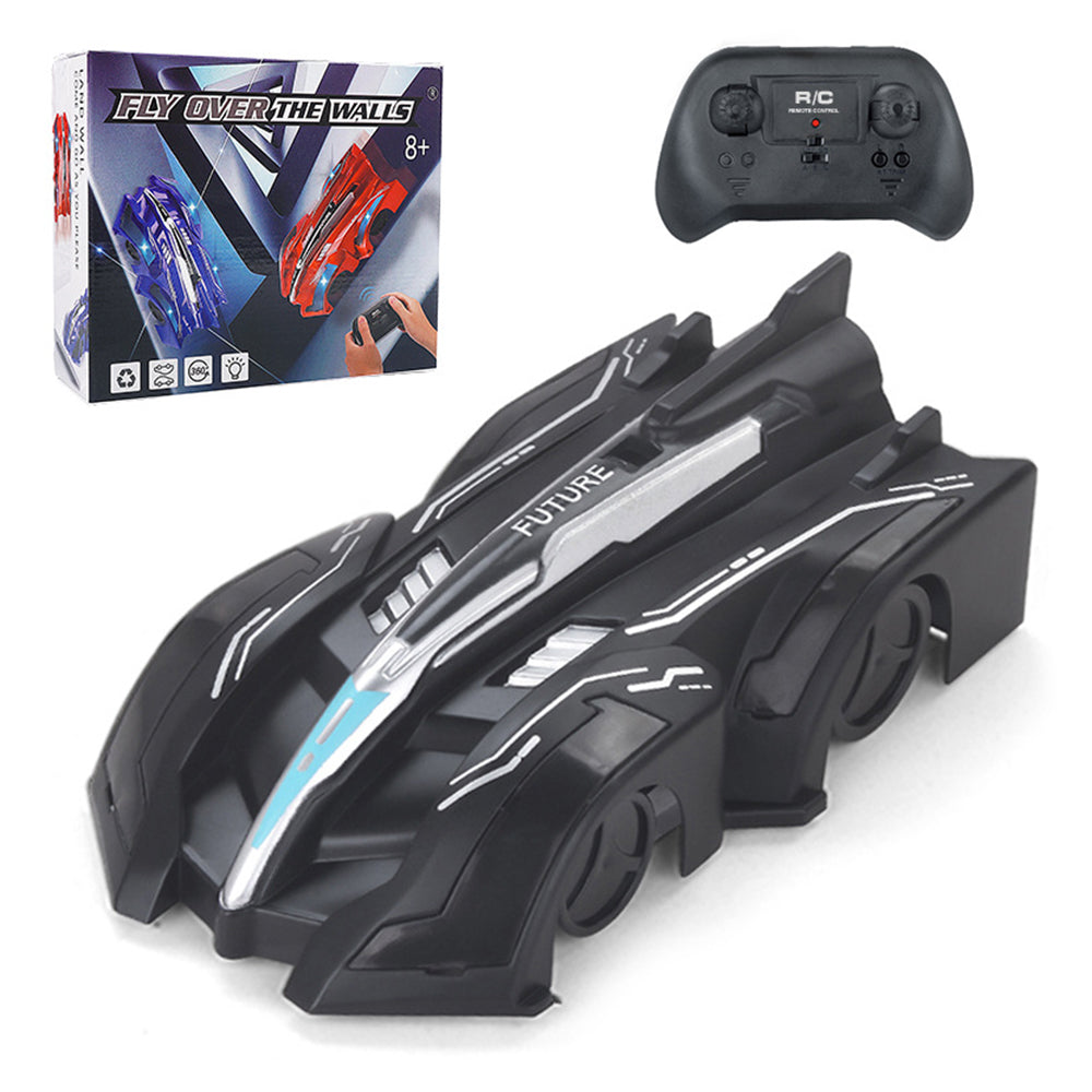 Wall Climbing Remote Control Car 360 Degree Rotating Stunt Toy RC Car for Kids -Black