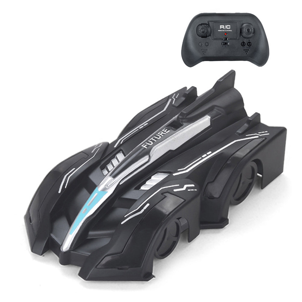 Wall Climbing Remote Control Car 360 Degree Rotating Stunt Toy RC Car for Kids -Black