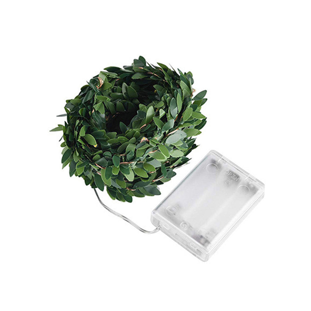 2pcs String Lights Artificial Ivy Vine Lights for Wall Room Wedding Indoor Party Festival Decor -Style 2
