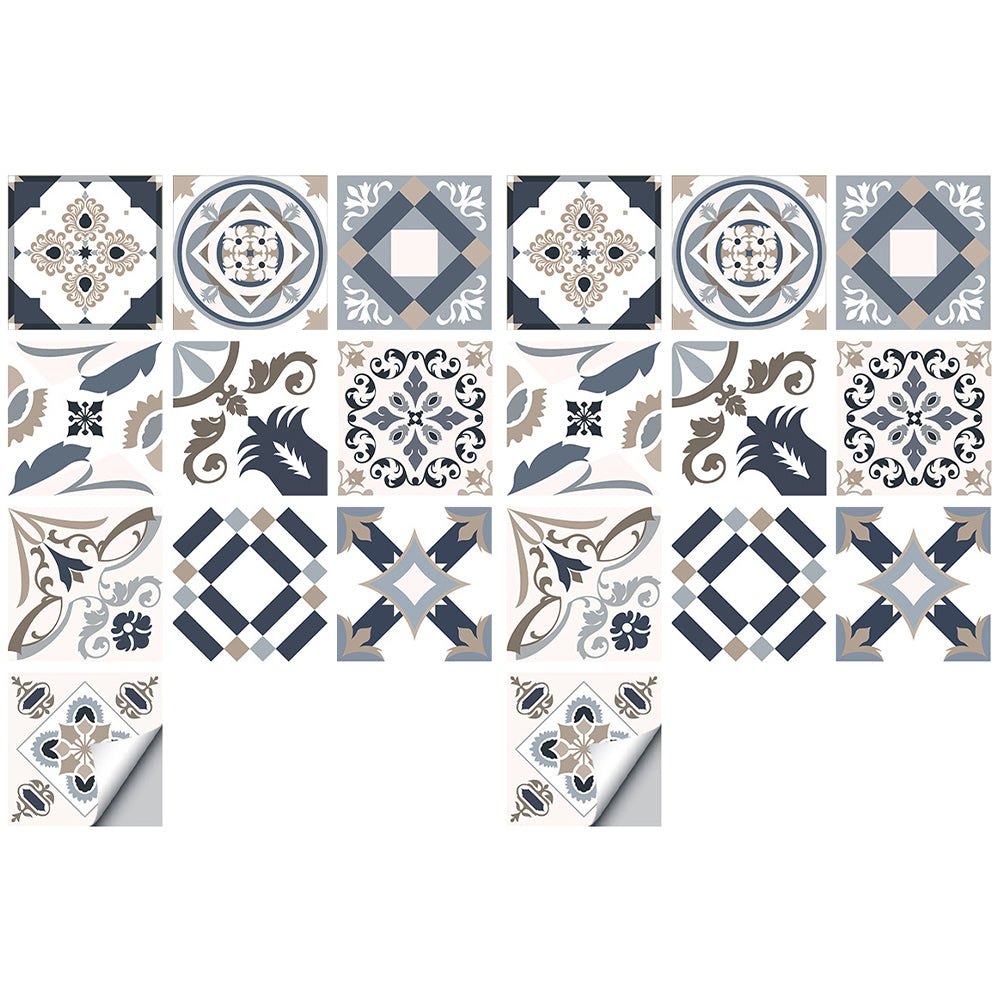 Wall Art 10pcs Reusable Tile Wall Stickers-Style 3