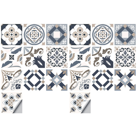 Wall Art 20pcs Reusable Tile Wall Stickers-Style 3