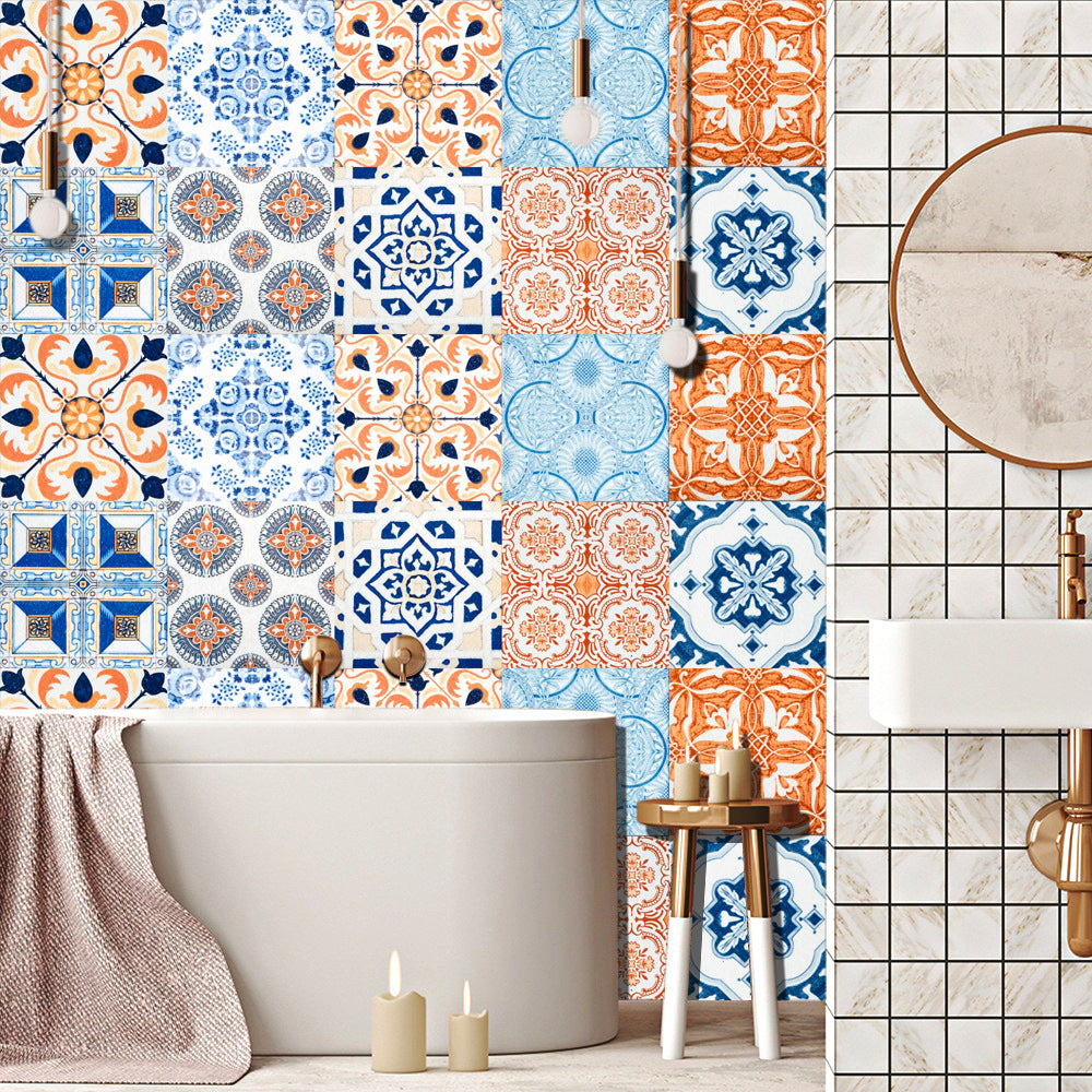 Wall Art 20pcs Reusable Tile Wall Stickers-Style 1