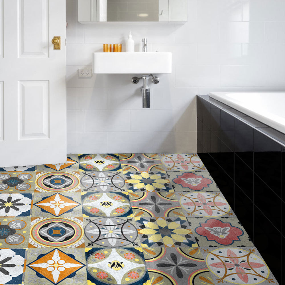 Wall Art 20pcs Reusable Tile Wall Stickers-Style 4