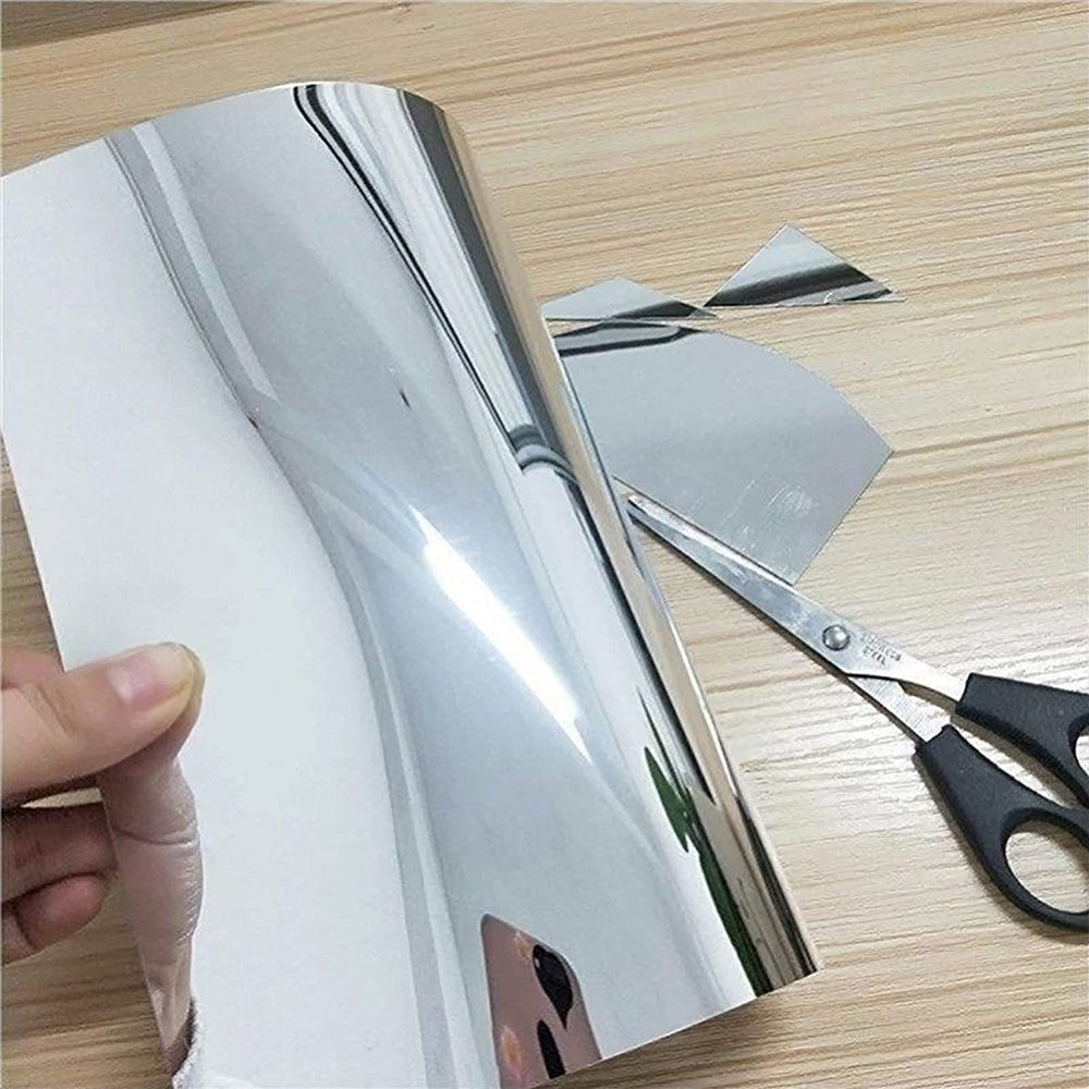 50x150cm Self Adhesive Flexible Mirror Sheets Stickers Soft Non Glass Mirror Household