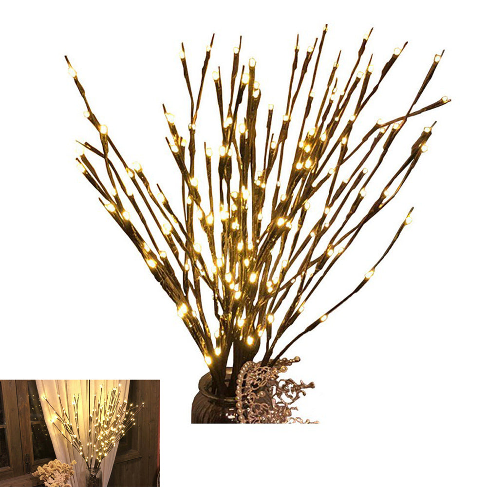 2pcs Branch?Floral?Lights 60?LED?Artificial Branches Tree?Lamp?for?Christmas Bedroom Home?Party?Decoration