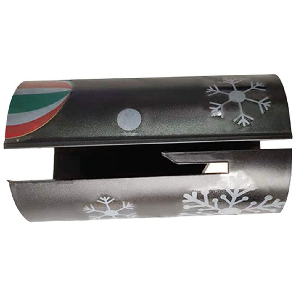 2Pcs Christmas Sliding Wrapping Paper Cutter Tool White and Black