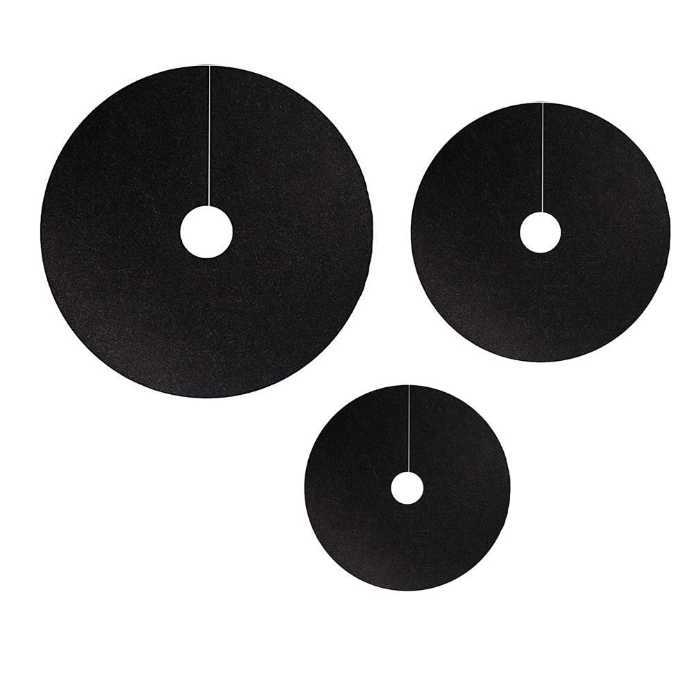 20Pcs Non Woven Tree Mulch Ring Plant Protector Mat Round Gardening Landscaping Fabric Cover -L