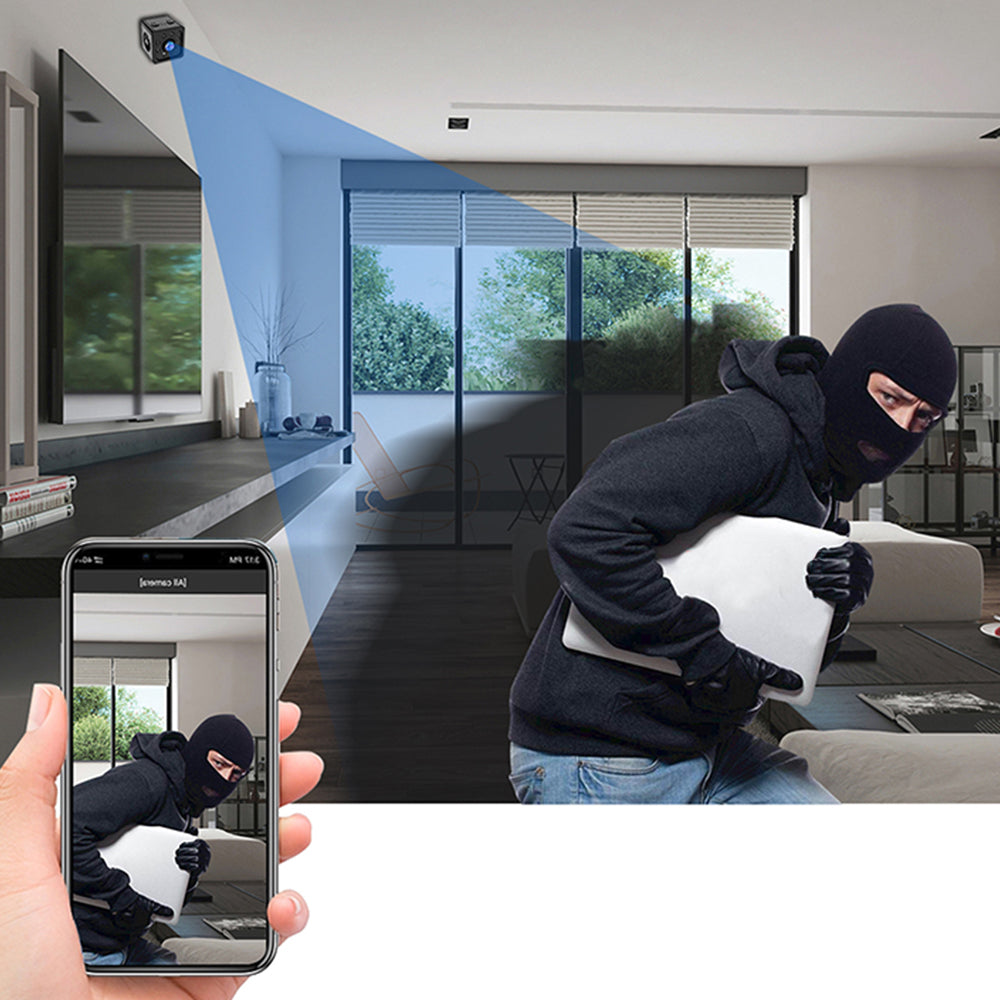 1080P HD Portable Wireless Mini Home Security Camera with Night Vision Motion Detection