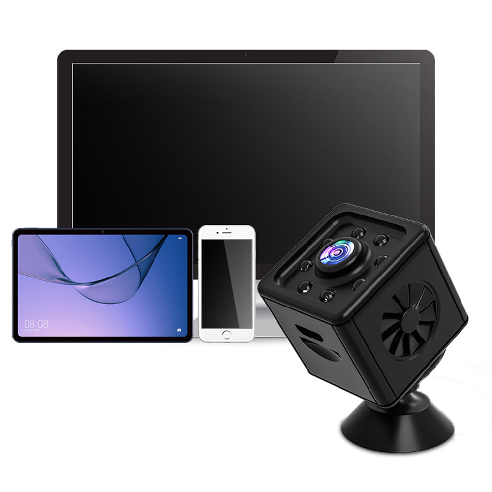 1080P HD Portable Wireless Mini Home Security Camera with Night Vision Motion Detection