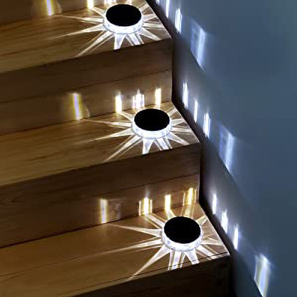2X Solar LED Wall Light Outdoor Fence Light with Remote Control White Light