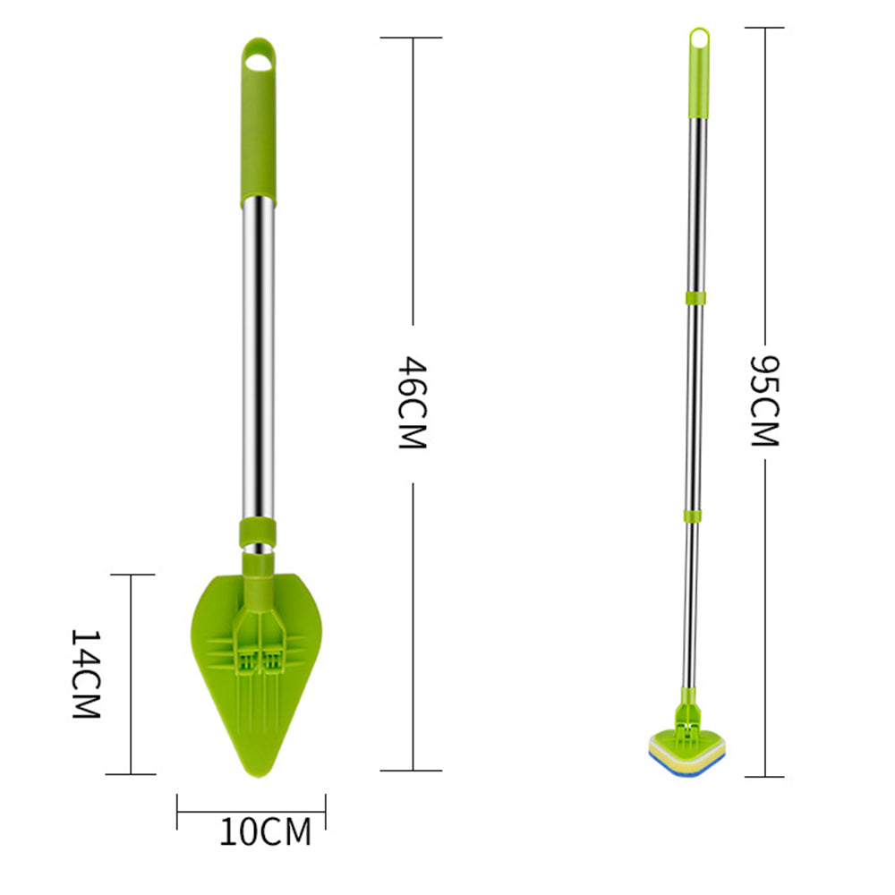 Extendable Long Handle Cleaning Brush Kit Tub Tile Scrubber Brush