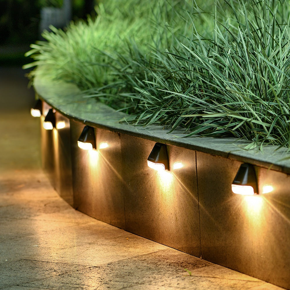 8 X Solar Powered Lights Step Lamps Garden Lights Warm White