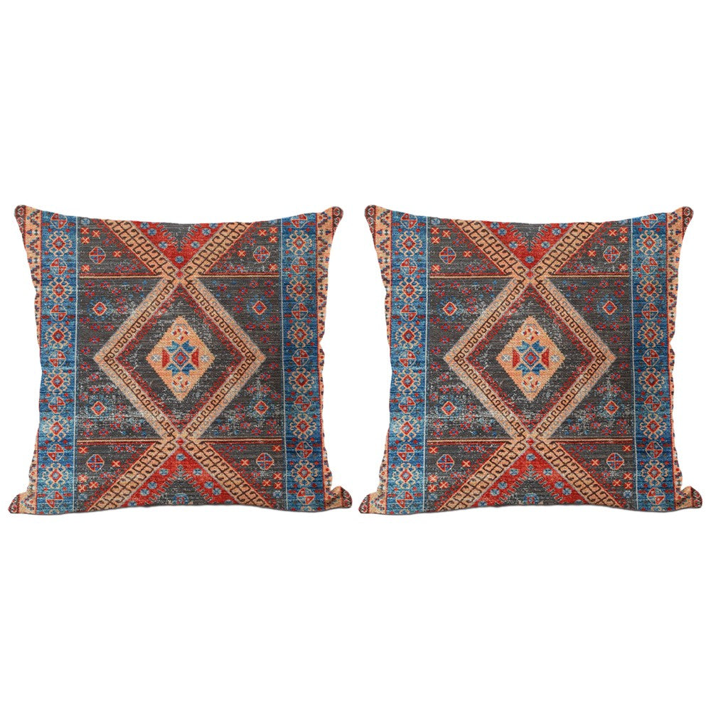 Pillow Cover 2-Pack Boho Printed Throw Pillow Covers Cushion Cover -Style3
