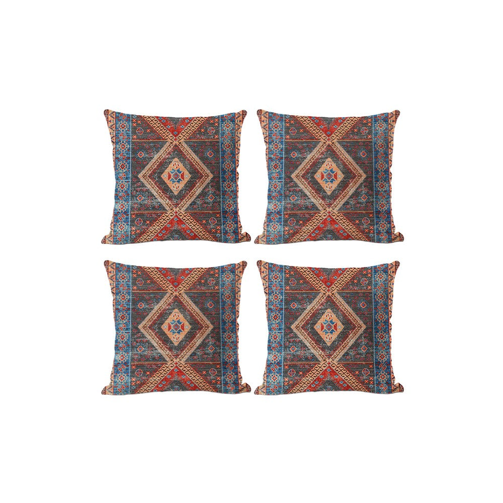 Pillow Cover 4-Pack Boho Printed Throw Pillow Covers Cushion Cover -Style3