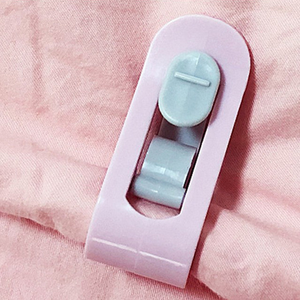 24pcs Duvet Pin Duvet Clips Bed Quilt Donuts Holders Comforter Grippers without Needle -Pink