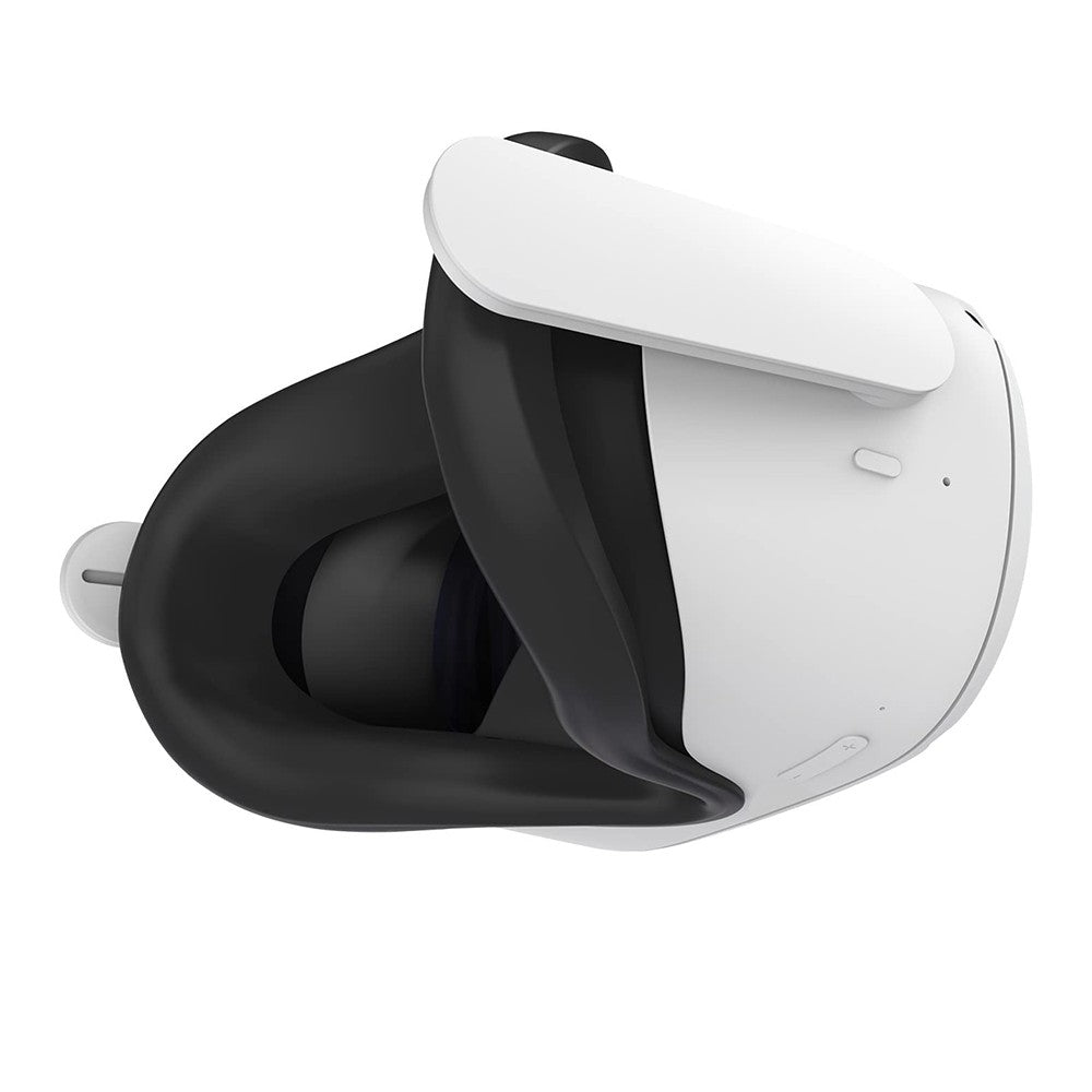 VR Silicone Face Cover Pad And Lens Cover with Joystick Cover for Oculus Quest 2 Black