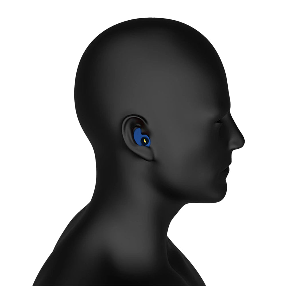 Ear Plugs for Sleeping Noise Silicone Earplugs Sound Reduction Reusable Earplugs with 5 Pairs Replacements -Blue