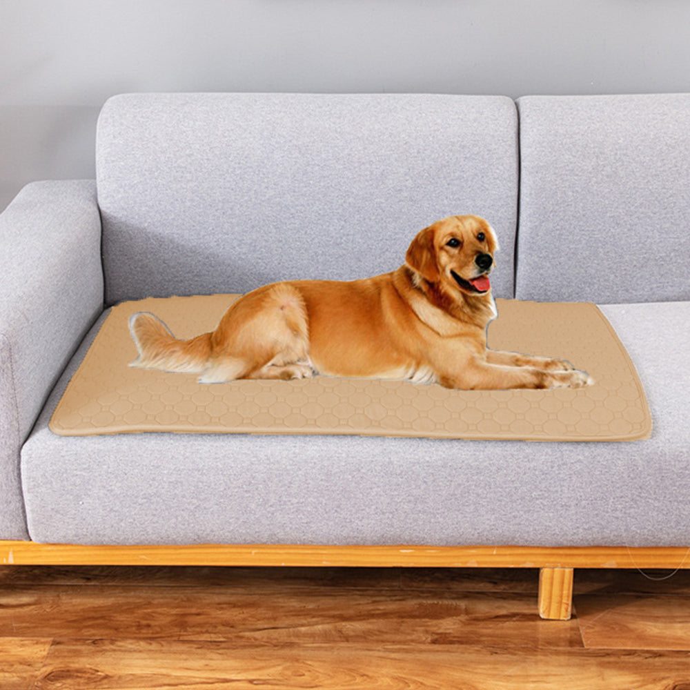 Washable Dog Pee Pads Reusable Puppy Pee Training Pads Khaki