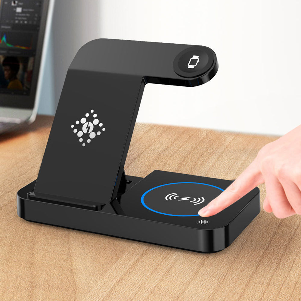 3 In 1 Wireless Charger Fast Wireless Charging Station for Samsung iPhone Apple Watch