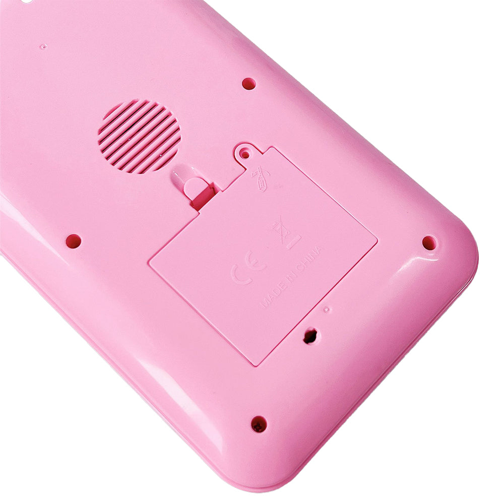 Toy Kids Phone Learning Toy Touch Learning Pad for 3 Year Old and Up-Pink