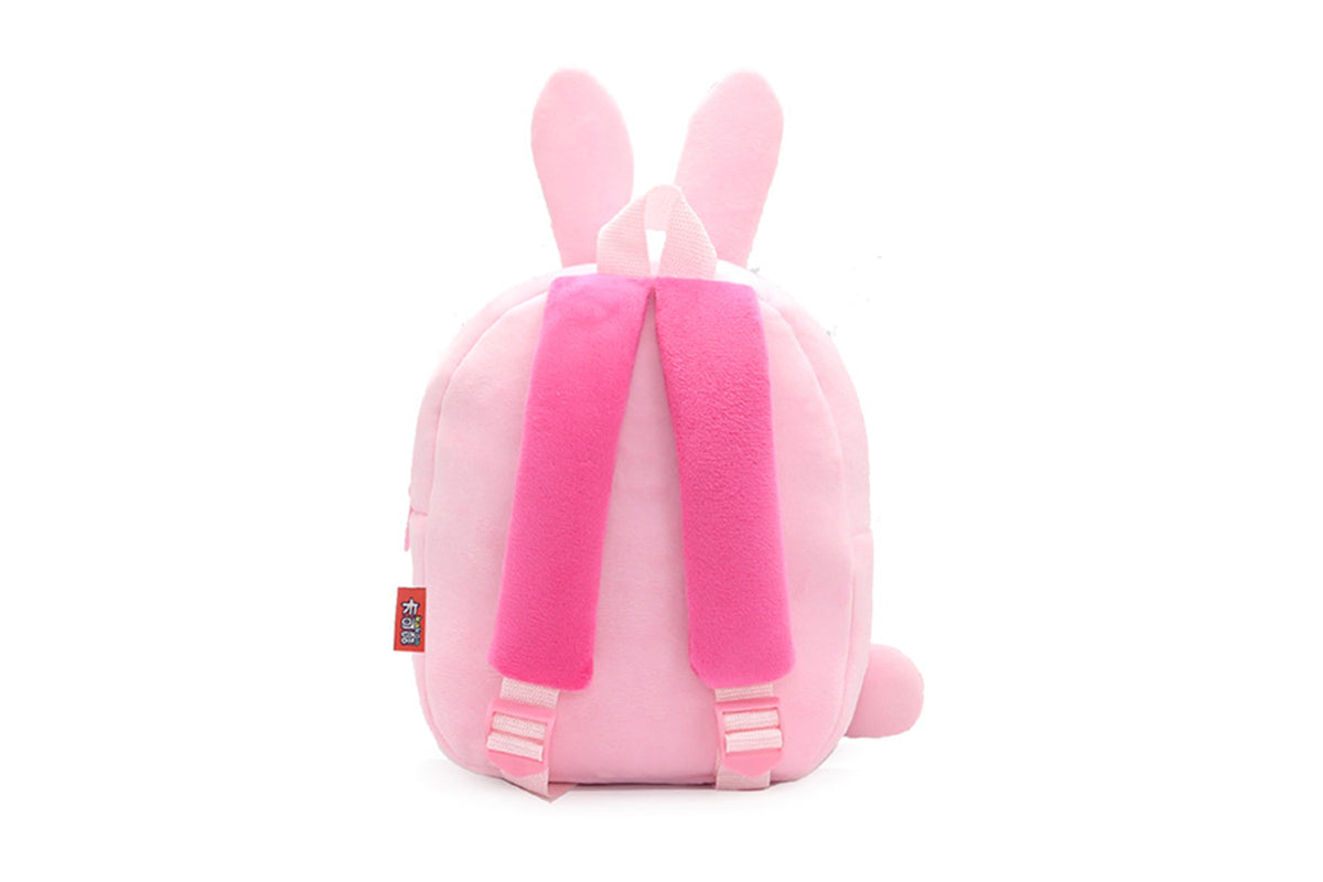 Cute Plush Little Girls Boys Animal Backpacks-Pink
