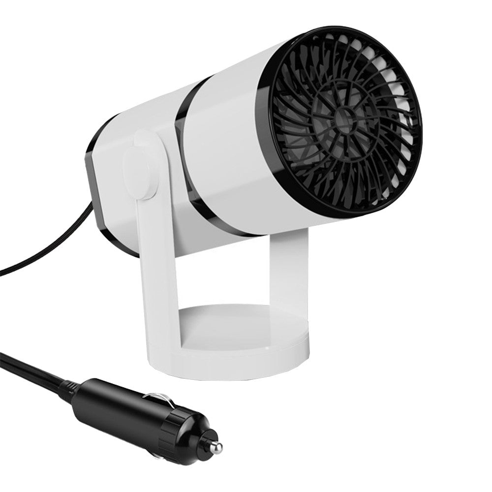 12V 2-in-1 Portable Car Heater Rotatable Car Fan for Window Defroster Demister