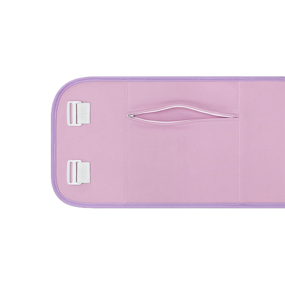 2pcs Castor Oil Pack Wrap Adjustable Comfort Sleep Fit Wrap for Waist and Neck - Purple