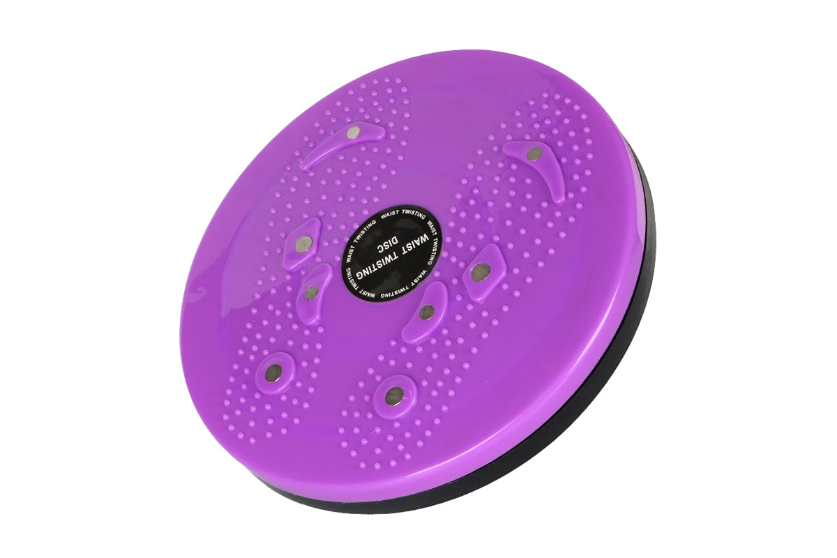 2pcs Waist Plate Torsion Board Foot Massage Disc Balance Exercise Twister-Purple