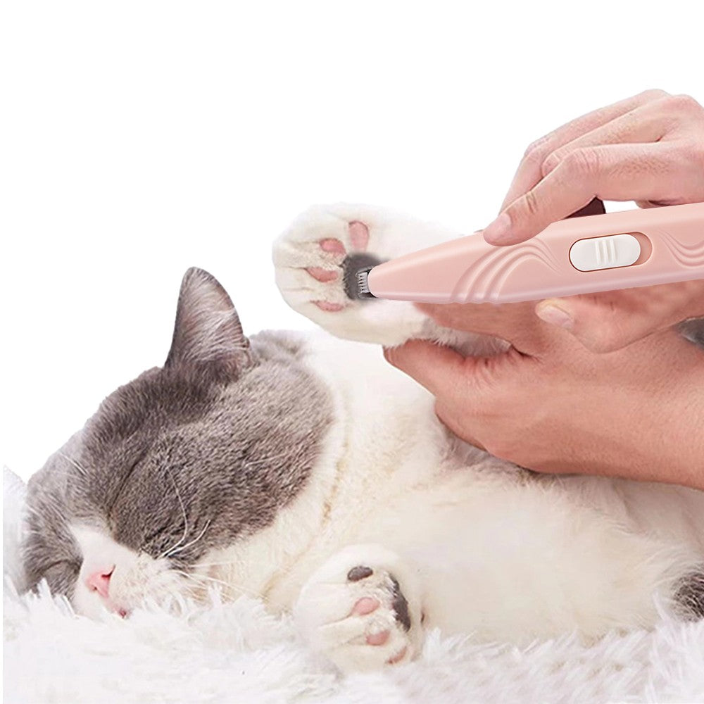 Cordless Electric Pet Grooming Clippers Hair Trimmer Paw Trimmer for Dogs Cats Pink
