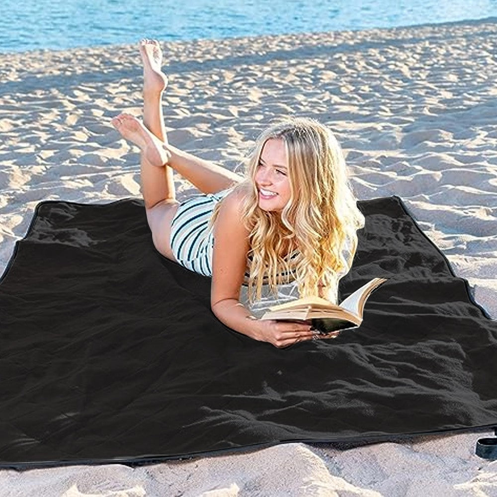 Portable Water-resistant Camping Blanket Picnic Mat for Camping Beach Travel Grey