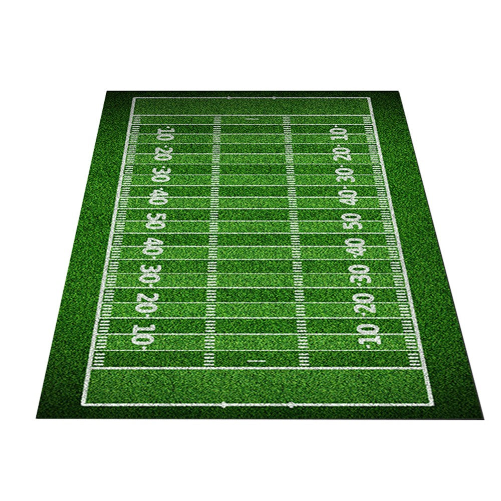Sports Field Playmat Non-slip Green Grass Floor Mat Home Room Decor