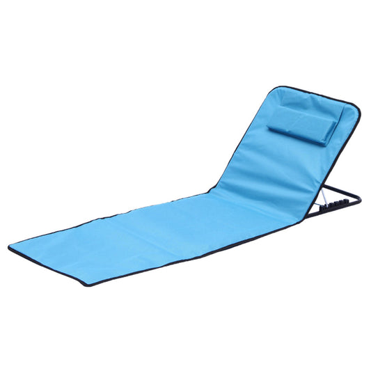 Folding Beach Chair Portable Camping Floor Chair Adjustable Lounge Chair