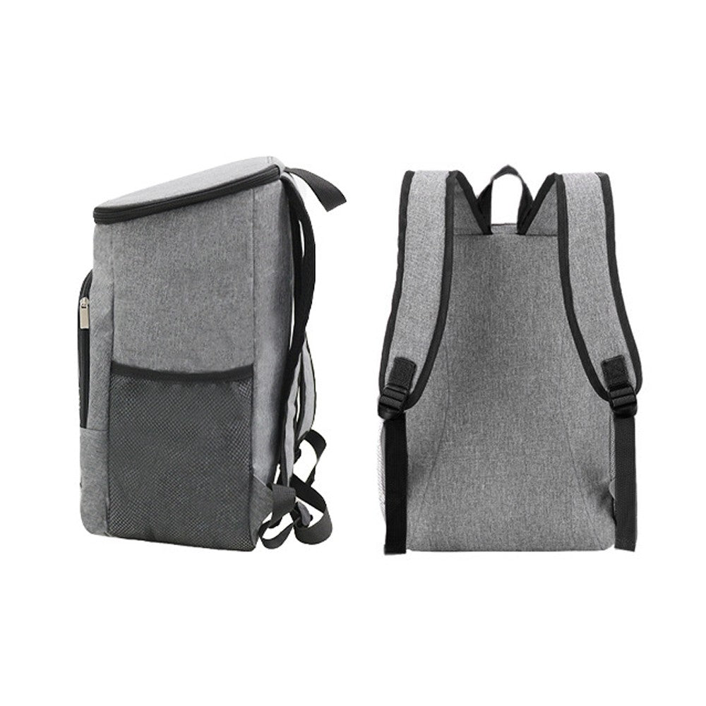 Water-resistant Insulated Cooling Backpack Picnic Camping Hiking Fishing Cooler Bag Gray