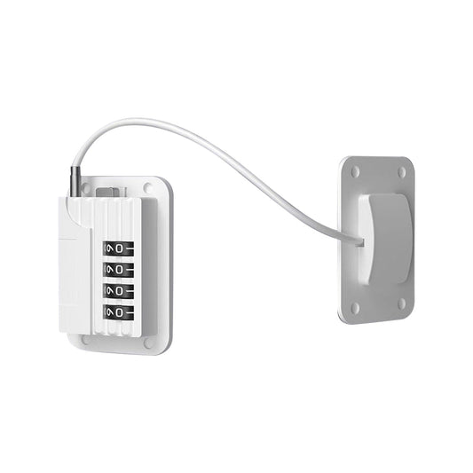 Proof Refrigerator Fridge Freezer Door Lock Child Safety Password Locks White