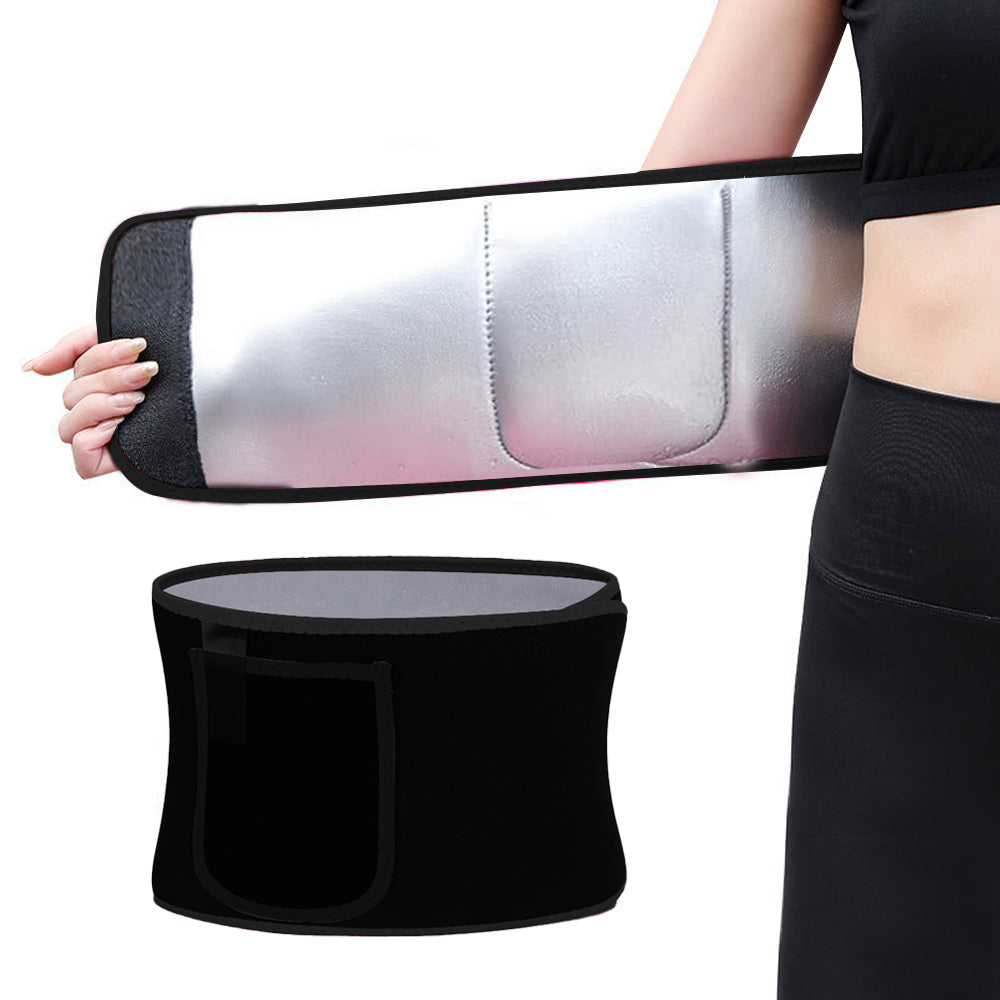 Waist Trainer Sweat Band Sport Waist Shaper Belt for Men Women Black