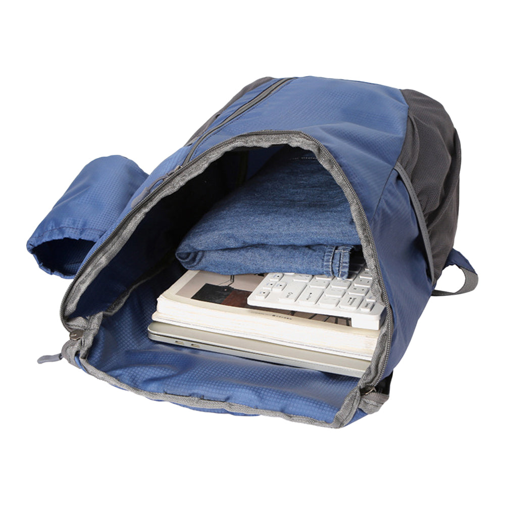 Foldable Travel Backpack Water-resistant Outdoor Sports Backpack Camping Hiking Bag Dark Blue