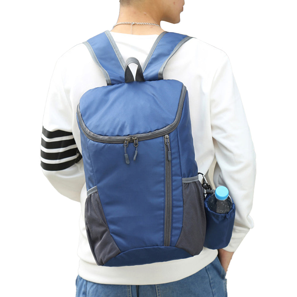 Foldable Travel Backpack Water-resistant Outdoor Sports Backpack Camping Hiking Bag Dark Blue