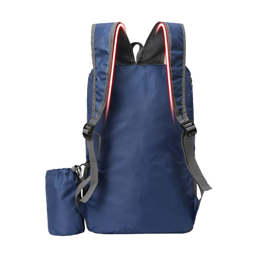 Foldable Travel Backpack Water-resistant Outdoor Sports Backpack Camping Hiking Bag Dark Blue