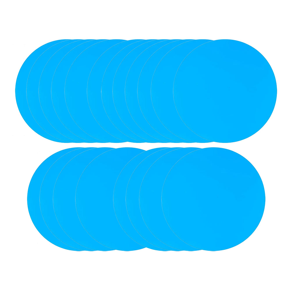 20Pcs PVC Repair Patch Waterproof Self-Adhesive PVC Pool Liner Repair Patch Round