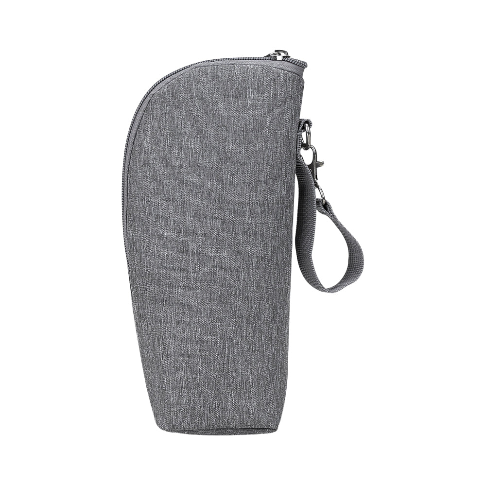 Portable Baby Feeding Milk Bottle Warmer Bag Insulation Thermal Bag Baby Bottle Holder Grey