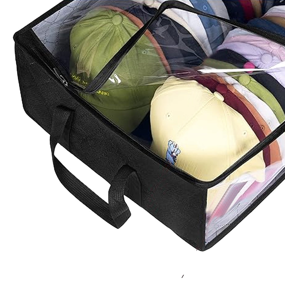 Hat Storage Organizer Baseball Caps Storage Bag Black