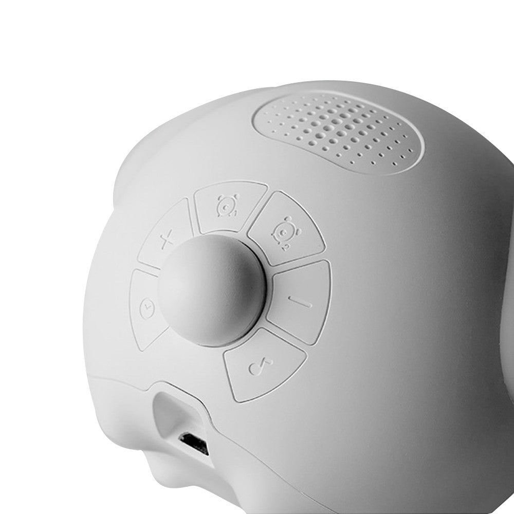 Wake-up Alarm Clock Voice-Activated Bedside Alarm Clock with Night Light White