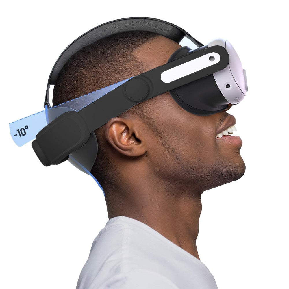 Adjustable VR Head Strap Replacement Accessories Compatible with Meta Quest 3 Black