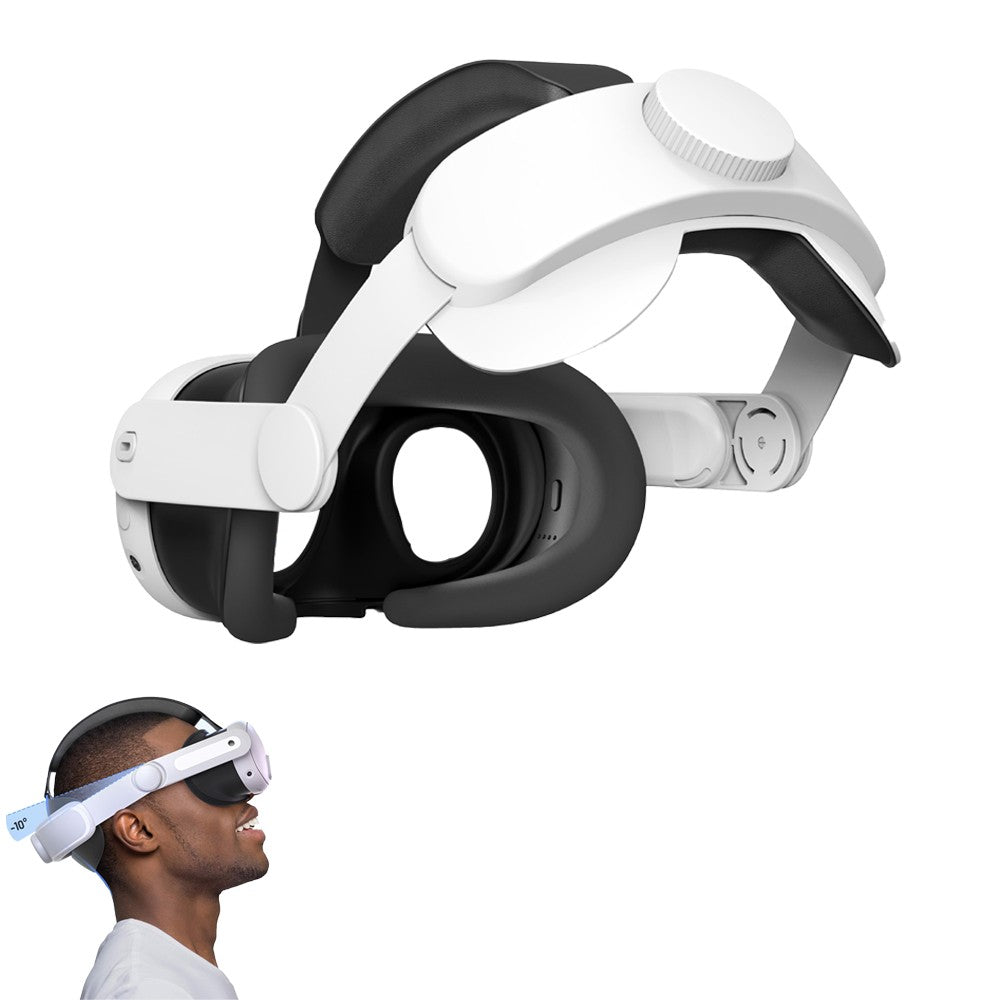 Adjustable VR Head Strap Replacement Accessories Compatible with Meta Quest 3 White