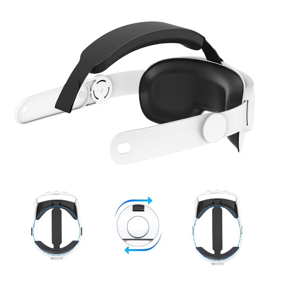 Adjustable VR Head Strap Replacement Accessories Compatible with Meta Quest 3 White
