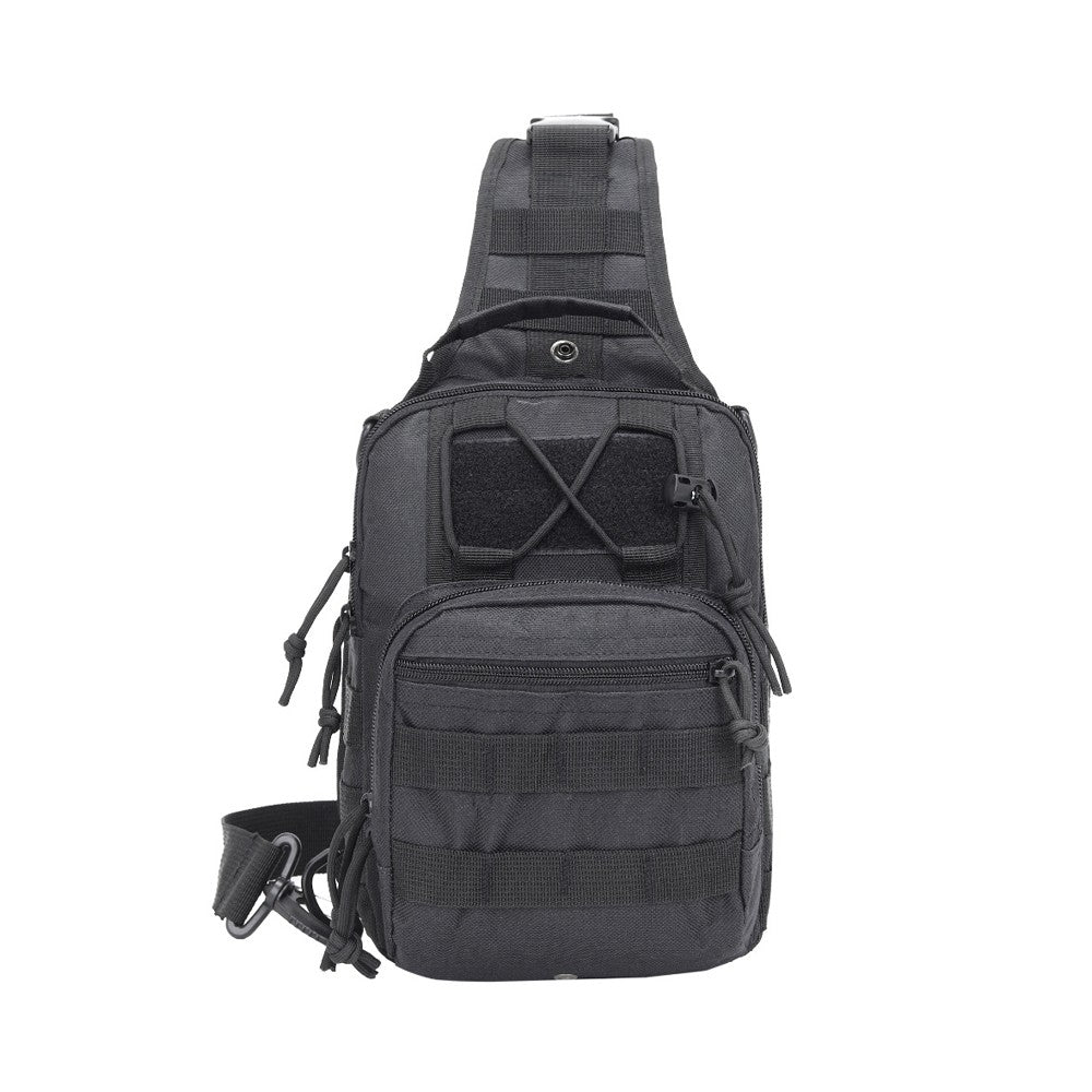 Outdoor Sport Chest Bag Sling Shoulder Bag for Men Black